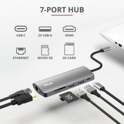 Trust Dalyx 7in1 USB-C Multiport Adapter - Img 19