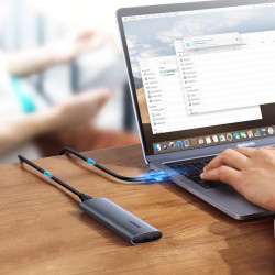 Unitate SSD externa Ugreen M.2 USB 3.2 Gen 2 (SuperSpeed USB 10 Gbps) + cablu USB Type C 0,5m gri(CM400 10902) - Img 7