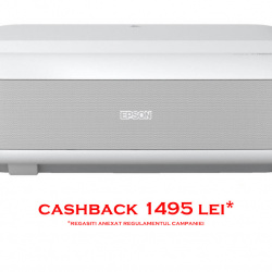 Videoproiector Laser EPSON EH-LS650W, 4K PRO-UHD, 3.600 lumeni, contrast 2.500.000:1, cu Android TV™, sunet YAMAHA, alb - Img 2
