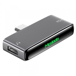 Adaptor Audio USB-C - USB-C / USB-C McDodo CA-7670, Negru