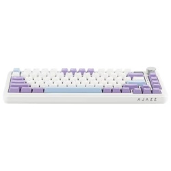 AJAZZ AK820 Max Plus Maillard Switch TFT Screen Bluetooth ,2.4G Wireless ,Wired RGB Hot-Swap, Purple-White-Blue - Img 3