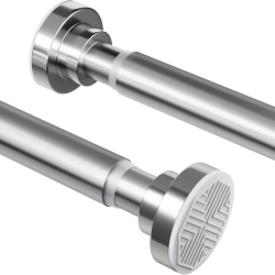 Bară Telescopică pentru Perdea de Duș fără Găurire, Lungime Reglabilă 70–190 cm, Oțel Inoxidabil Rezistent la Rugină, Fixare prin Presiune cu Arc, Susține până la 25 kg