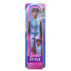 BARBIE PAPUSA BAIAT FASHIONISTAS CU PAR AFRO