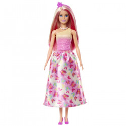 BARBIE PAPUSA BARBIE CU PARUL BLOND SI ROZ - Img 3