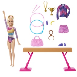 BARBIE PAPUSA BARBIE YOU CAN BE GIMNASTA BLONDA - Img 2