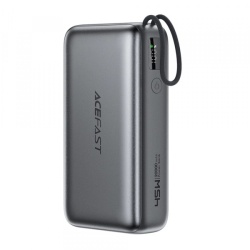 Baterie Externa Acefast M34, 20000mAh, 45W, QC + PD , 1 x USB-A - 2 x USB-C, Gri