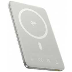 Baterie Externa Wireless Baseus PicoGo AM41, 10000mAh, 27W, PD + FQI, 1 x QI - 1 x USB-C, Bej, Resigilata E0027203
