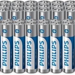 Baterii alcaline Philips Ultra, pachet de 40 de baterii AA - Versatile pentru toate dispozitivele