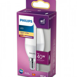 Bec LED Philips B35, tip lumanare/lustra