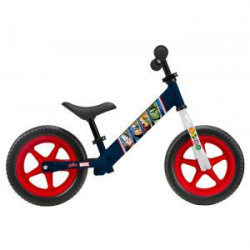 Bicicleta fara pedale pentru copii Pegas, din metal, model Disney Avengers, culoare albastru