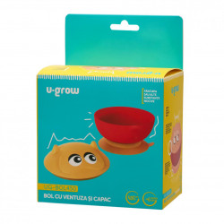 Bol cu ventuza si capac 450 ml - Img 4
