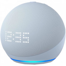 Boxa inteligenta cu ceas Amazon Echo Dot 5th Gen 2022, Control Voce Alexa, Wi-Fi, Bluetooth, Albastru