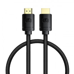 Cablu adaptor Baseus High Definition Series HDMI 8K la HDMI 8K 0,5 m negru