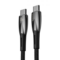 Cablu Baseus Glimmer Series cu incarcare rapida USB-C 480Mb/s PD 100W 1m negru - Img 4