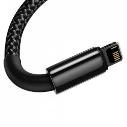 Cablu Baseus Tungsten USB - Lightning 2,4 A 2 m black (CALWJ-01) - Img 7