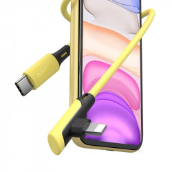 Cablu Baseus USB-C la Lightning 18W 1.2m - galben - Img 8