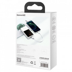 Cablu Baseus USB - Lightning 2.4A 0,25 m White (CATLYS-02) - Img 2