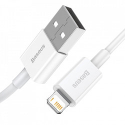 Cablu Baseus USB - Lightning 2.4A, 1 m White (CATLYS-02) - Img 5