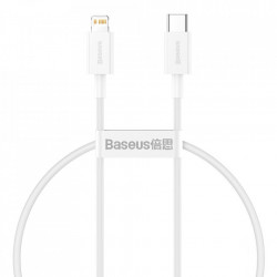 Cablu Baseus USB Type C - Lightning Power Delivery 20 W 1 m White (CATLYS-02)
