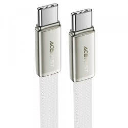 Cablu Date si Incarcare USB-C - USB-C Acefast C24-03, 60W, 1.2m, Alb