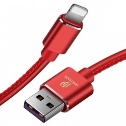 Cablu de date Dux Ducis K-Max , Usb la Lightning, 5V , 2A , 1M , rosu - Img 2