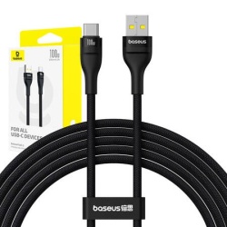 Cablu de incarcare Baseus Flash 2 USB la USB-C 100W, 2m (negru)