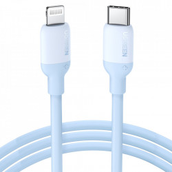 Cablu de incarcare rapida Ugreen USB tip C - cip Lightning (certificat MFI) C94 Power Delivery 1m albastru (US387 20304)