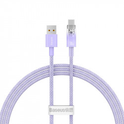 Cablu de incarcare rapida USB-C Baseus Flash, QC 3.0, Huawei SCP, Samsung AFC, 5A, 1m (verde) - Img 2