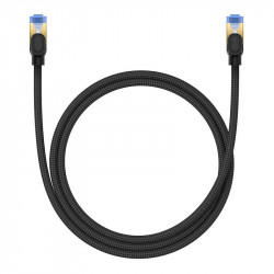 Cablu de retea impletit Baseus Ethernet RJ45, 10 Gbps, 1 m (negru) - Img 3