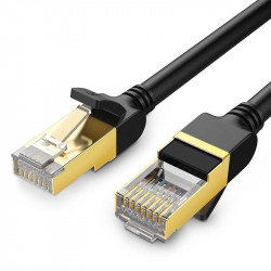 Cablu Ethernet UGREEN NW107 RJ45 Round , Cat.7, STP, 8m (Black)