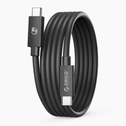 Cablu Orico USB4 Thunderbolt5 80Gbps 240W USB-C la USB-C 1m - Negru
