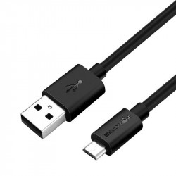 Cablu pentru incarcare si transfer de date BlitzWolf BW-CB7, USB/Micro-USB, Quick Charge 3.0, 2.4A, 1m, Negru - Img 2