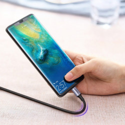 Cablu Ugreen USB Type C - USB Type C 5 A 100 W Power Delivery Quick Charge 3.0 FCP 480 Mbps 2m gray (70429 US316) - Img 4