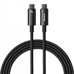 Cablu USB-C la USB-C Baseus Tungsten Gold 240W 2 m (negru) - Img 2