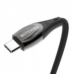Cablu USB-C la USB-C BlitzWolf BW-FC1, 96W, 5A, 1.8m (negru) - Img 4
