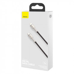 Cablu USB-C pentru Lightning Baseus Cafule, PD, 20W, 0,25m (negru) - Img 6