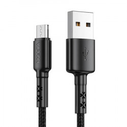 Cablu USB la Micro USB Vipfan X02, 3A, 1,2 m (negru)
