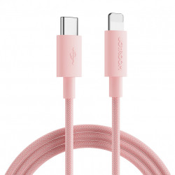 Cablu USB tip C durabil Joyroom - Încarcare rapida lightning/ transmisie de date 20W 1m roz (S-1024M13)