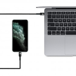 Cablu Wozinsky USB Tip C - USB Tip C Power Delivery 18W 1m negru (WUC-PD-CC1B) - Img 2