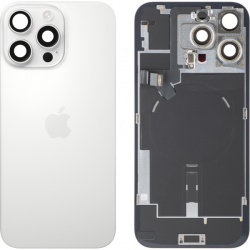 Capac Baterie Apple iPhone 16 Pro Max, Alb (White Titanium), Swap