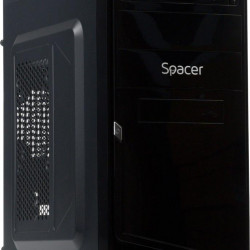 Carcasa Spacer, New Mercury, ventilor 12cm, HD audio, ATX Mid-Tower,sursa 500W Black - Img 5