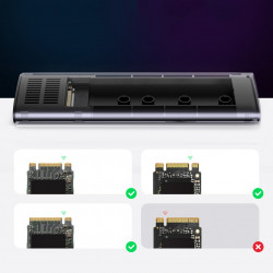 Carcasa Ugreen m.2 SSD Bay USB 3.2 Gen 2 (SuperSpeed USB 10 Gbps) gri (CM400 90264) - Img 3
