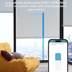Comutator pentru rulouri Meross (necesar cablu neutru), set de 4 intrerupatoare pentru perdele de fereastră compatibile cu HomeKit, Alexa si Google Home, control vocal si telecomanda - Img 3