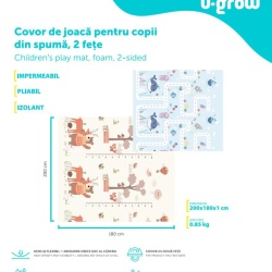Covor de joaca pentru copii ,180*200*1cm - Img 3