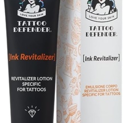 Cremă Revitalizantă pentru Tatuaje Tattoo Defender Ink Revitalizer 100 ml, Intensifică Culorile și Negrul, Redefinește Contururile, Fabricată în Italia