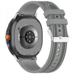 Curea Techsuit W051 pentru Samsung Galaxy Watch 8 Classic / Watch8 44mm / Watch 8 40mm, Gri