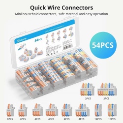 Divizor conector Sonoff D1-2 pentru îmbinarea rapidă a firelor (cu 10 tipuri, kit de 54 buc.)