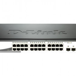 DLINK SW 24P-GB 4CMB 12P-POE SMART RM