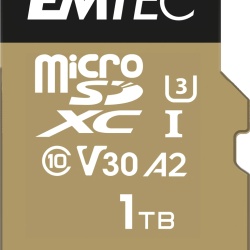 EMTEC 1TB microSD UHS-I U3 A1, A2 SpeedIN Pro