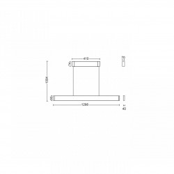 ENSIS HUE PENDANT WHITE 2X39W 24V - Img 3